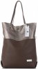 Kožené kabelka shopper bag Vittoria Gotti hnedá V6538
